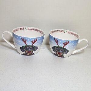 Portobello By Design Dachshund Set Of Mugs
